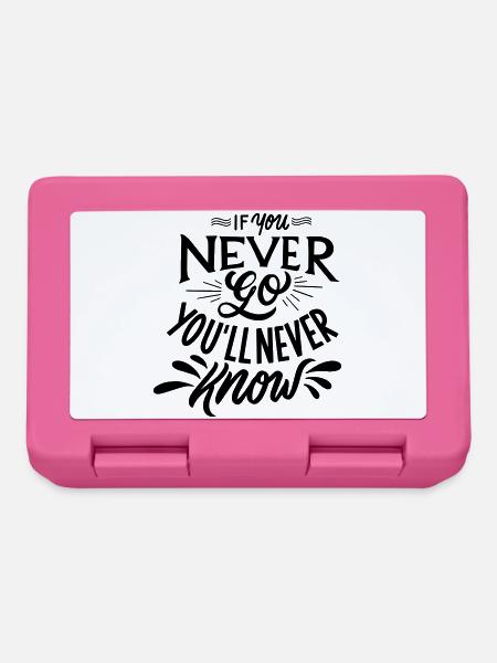 positiver Satz - Brotdose - Pink