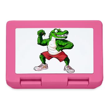 Fitness Crocodile - Boîte à goûter - rose - Devant