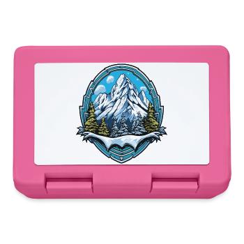 Mountains Mountains - Lunchbox - pink - Front