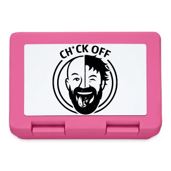 Lustiges Hemd-Bart-Grafik-T-Geschenk für Männermode - Brotdose - Pink - Vorne