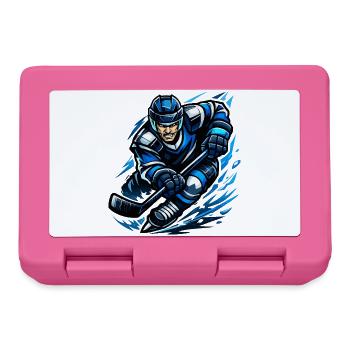 Blitzender Eishockeyspieler - Lunchbox - pink - Front