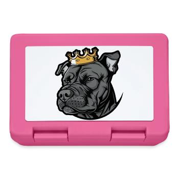 Staffordshire Bull Terrier Dog Crown - Lunchbox - pink - Front