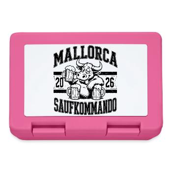 Malle 2026 Saufkommando Mallorca 2026 - Brotdose - Pink - Vorne
