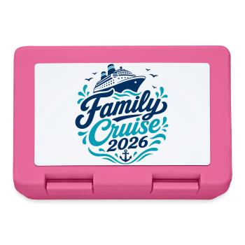 Familien Kreuzfahrt 2026 Motiv - Brotdose - Pink - Vorne