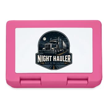 NIGHT HAULER Fernfahrer Nachtfahrt - Brotdose - Pink - Vorne
