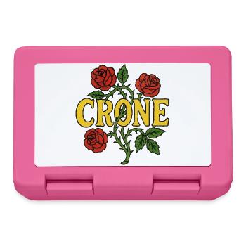 Crone Rose Floral Emblem - Lunchbox - pink - Front