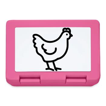 poulet - Boîte à goûter - rose - Devant