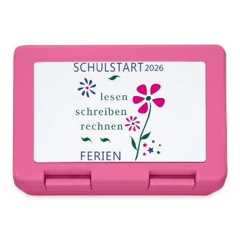 Schulstart 2026 - Brotdose - Pink - Vorne