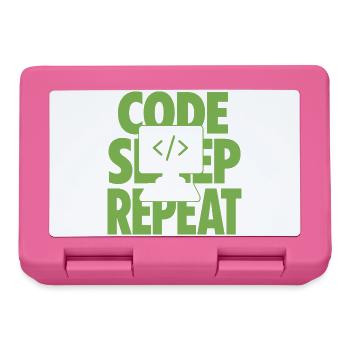 Programmeur de répétition en sommeil de code - Boîte à goûter - rose - Devant
