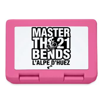 Master the 21 Bends L'Alpe d'Huez Cycling - Lunchbox - pink - Front