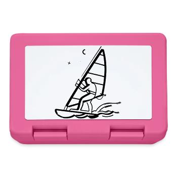 Windsurfing Drawing - Lunchbox - pink - Front