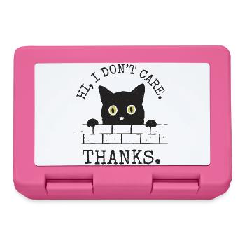 Hi, I Don't Care. Thanks. - Lunchbox - pink - Front