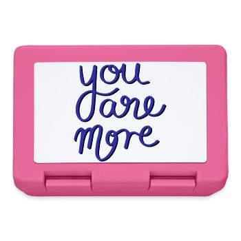 You are more - Lunchbox - pink - Front