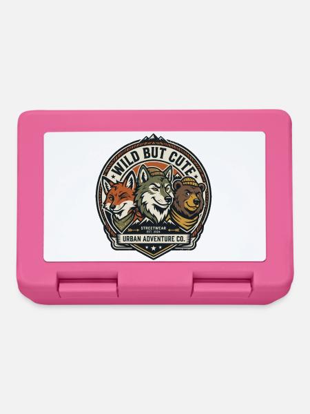 Wild und doch niedlich - Brotdose - Pink