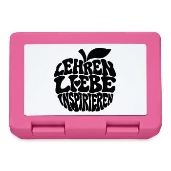 Lehren_Lieben_inspirieren - Brotdose - Pink - Vorne