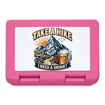 Take a Hike Genuss – Bergpfad Bier - Brotdose - Pink - Vorne