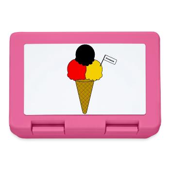 Deutschland Germany Flag Eiscreme - Brotdose - Pink - Vorne