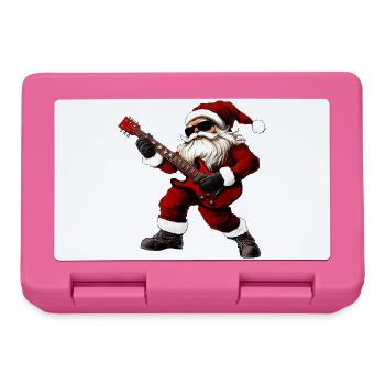 Gitarrist Weihnachten - Brotdose - Pink - Vorne