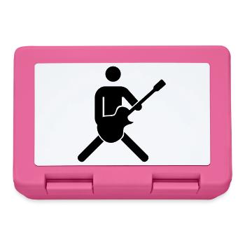 guitariste, bassiste - Boîte à goûter - rose - Devant