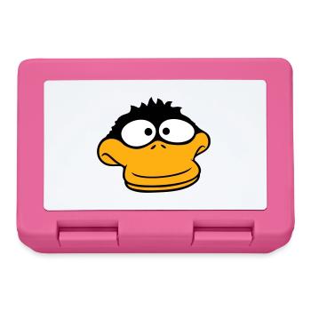 Canard a l’air drôle, maladroit, anxieux, confus, comique - Boîte à goûter - rose - Devant