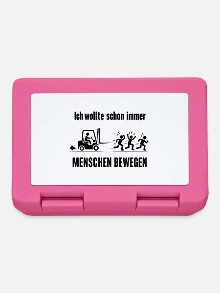 Lustiges Geschenk für Staplerfahrer - Brotdose - Pink