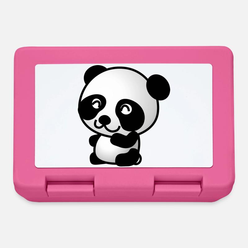 Panda - Boîte à goûter - rose