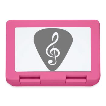 plektrum_notenschluessel - Brotdose - Pink - Vorne