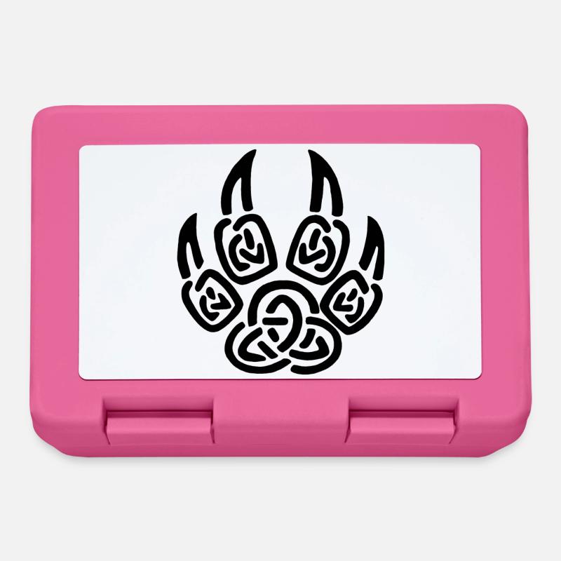 Schwarze Wikinger Wolfskrallen - Brotdose - Pink