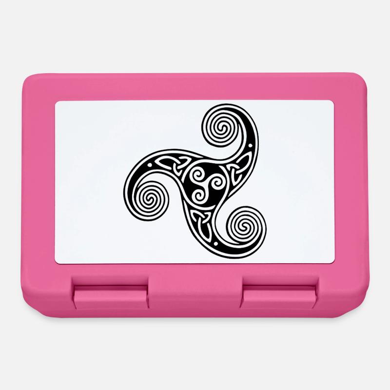 symbole tribal celte noir - Boîte à goûter - rose