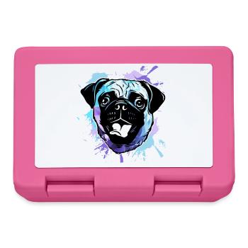 Pug Dog - Lunchbox - pink - Front