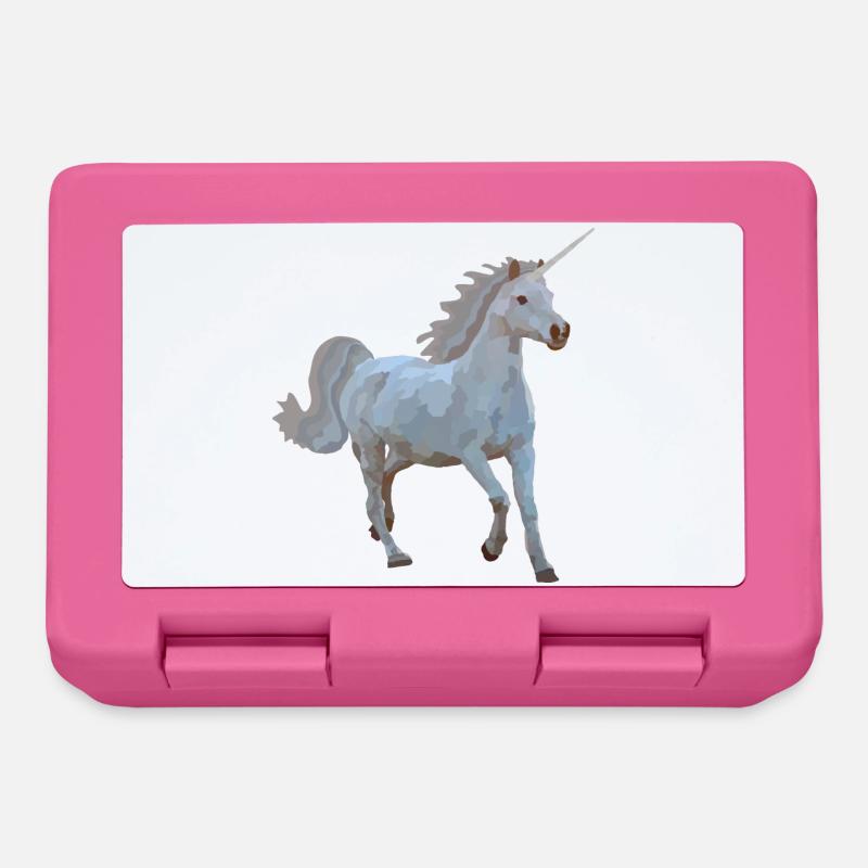 Elron, la licorne - Boîte à goûter - rose