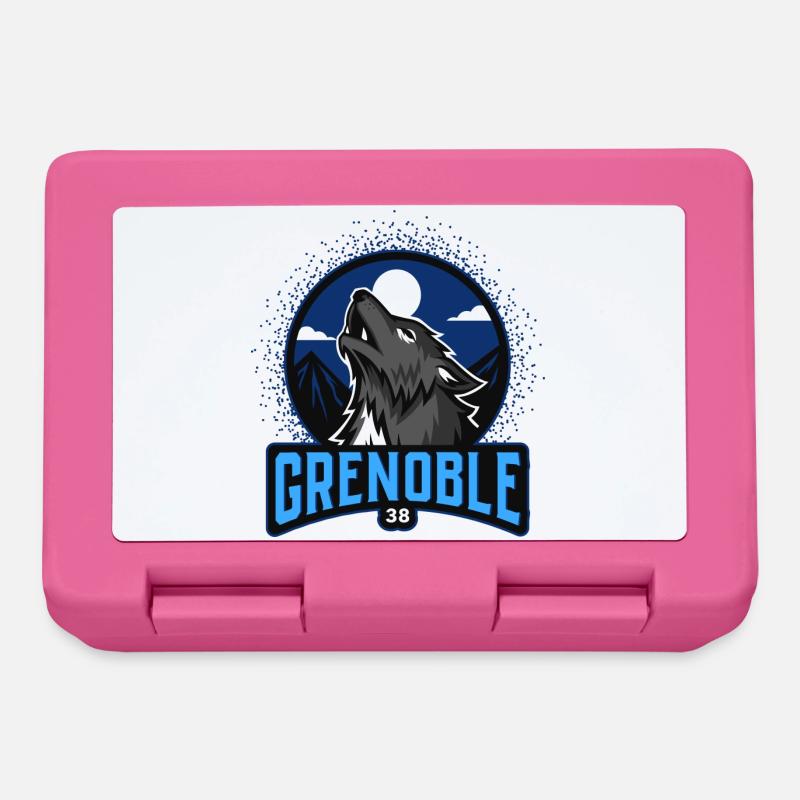 Grenoble et le loup - Boîte à goûter - rose