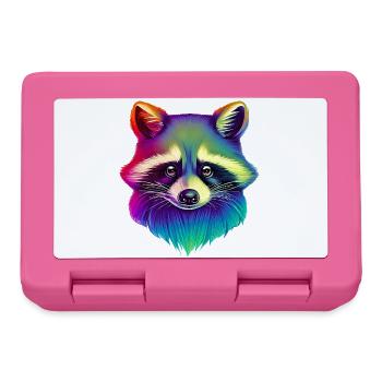 Waschbär - Brotdose - Pink - Vorne