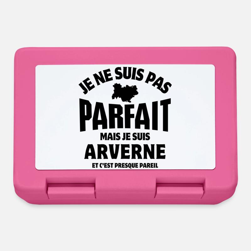 Auvergne, je suis auvergnat - Boîte à goûter - rose