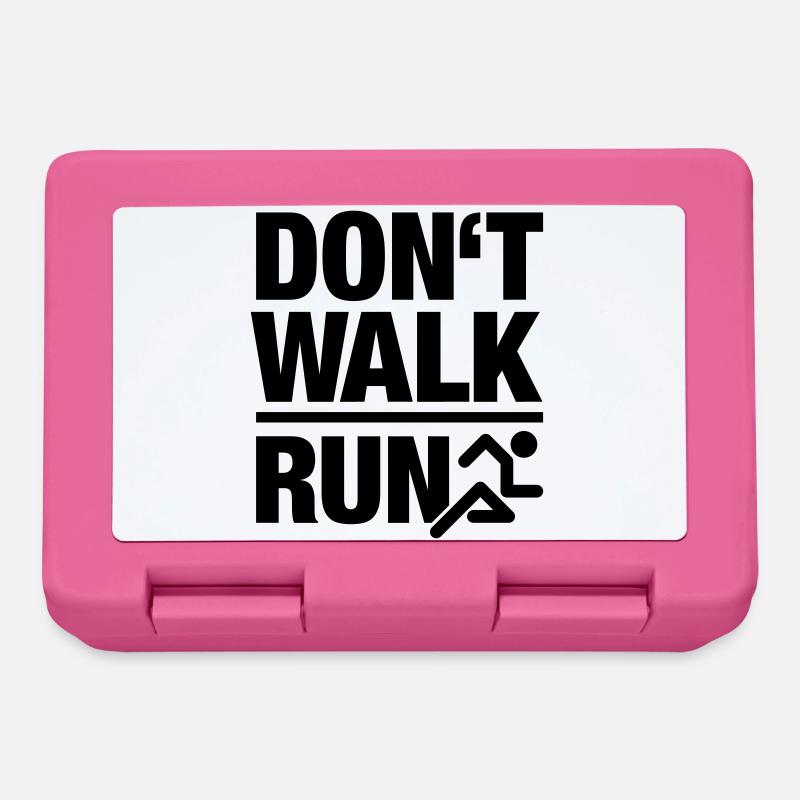 Don't walk - run - Lunchbox - pink