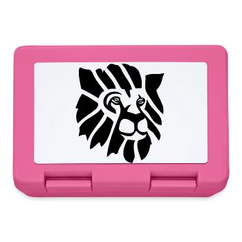 Lion - Boîte à goûter - rose - Devant