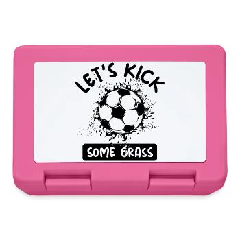 lustige Sprüche Fußball Ball Explosion Kick Symbol - Brotdose - Pink - Vorne