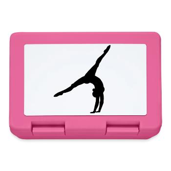 Radschlag Handstand Ballerina Design Geschenk - Brotdose - Pink - Vorne