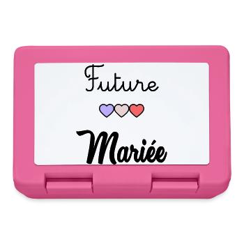 FUTURE MARIEE. EVJF - Boîte à goûter - rose - Devant