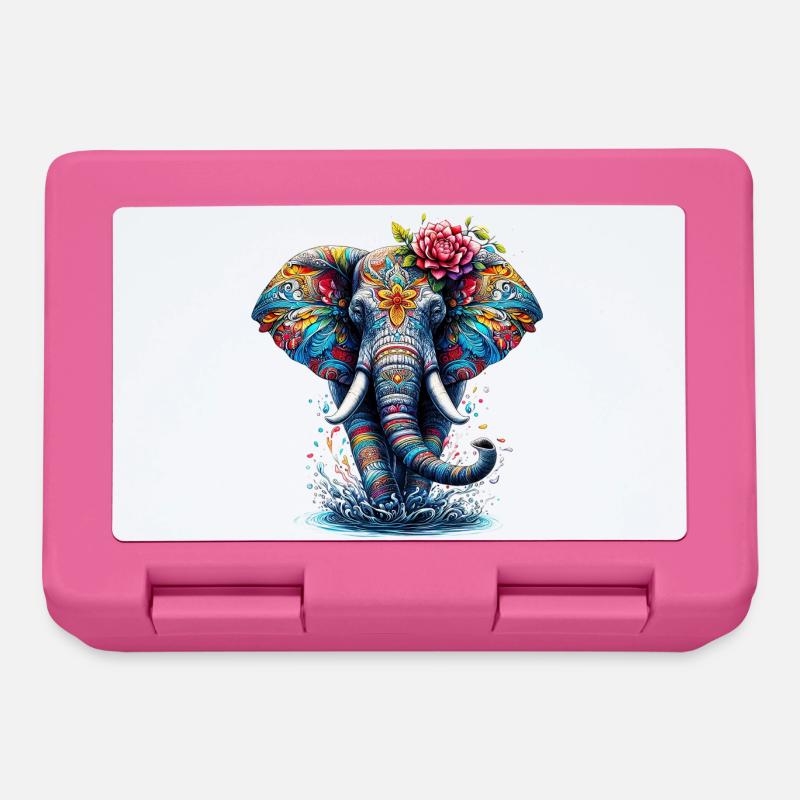 Elefant - Brotdose - Pink