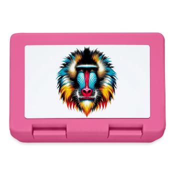 Mandrill Monkey - Lunchbox - pink - Front