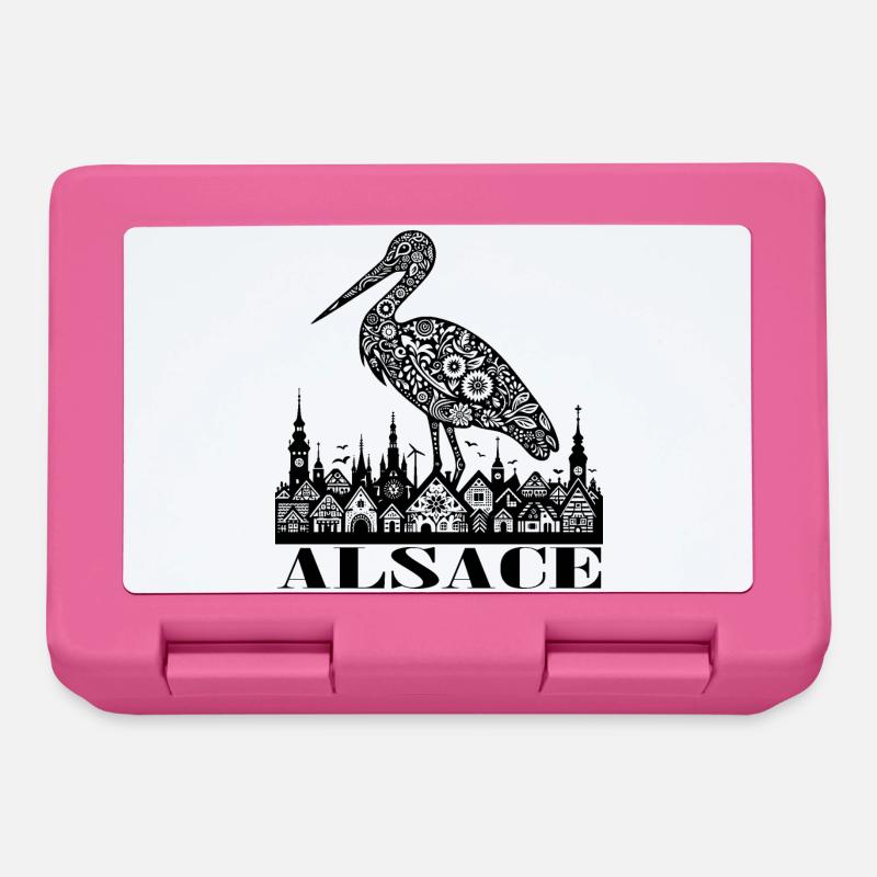 ALSACE - Boîte à goûter - rose
