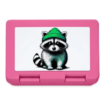 Waschbär - Brotdose - Pink - Vorne