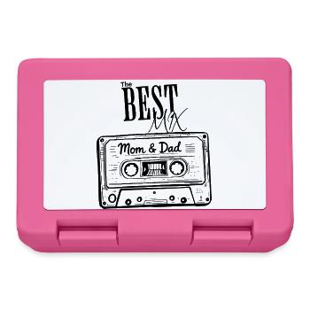 Vatertag Muttertag 80er Geschenk Best Mix - Brotdose - Pink - Vorne