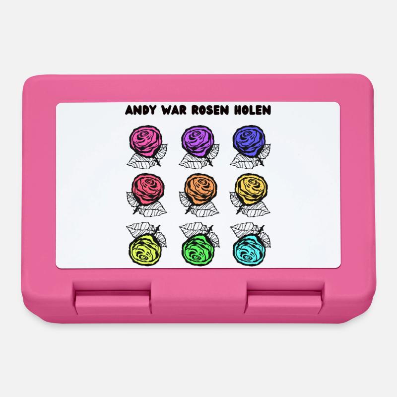 Andy war Rosen holen - Brotdose - Pink