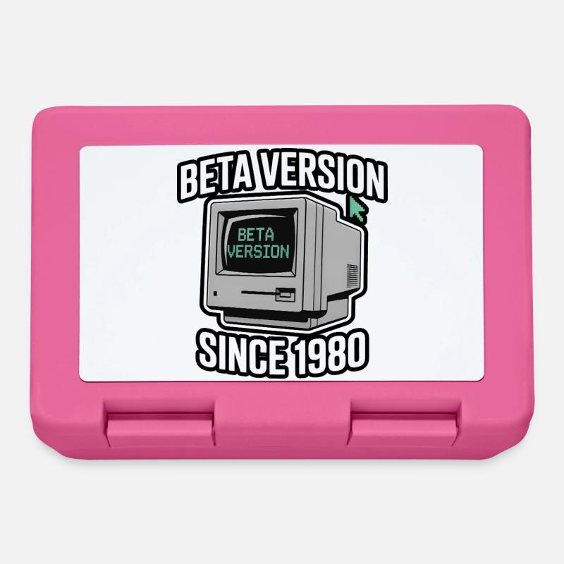 Retro Computer Beta Version Design - Lunchbox - pink