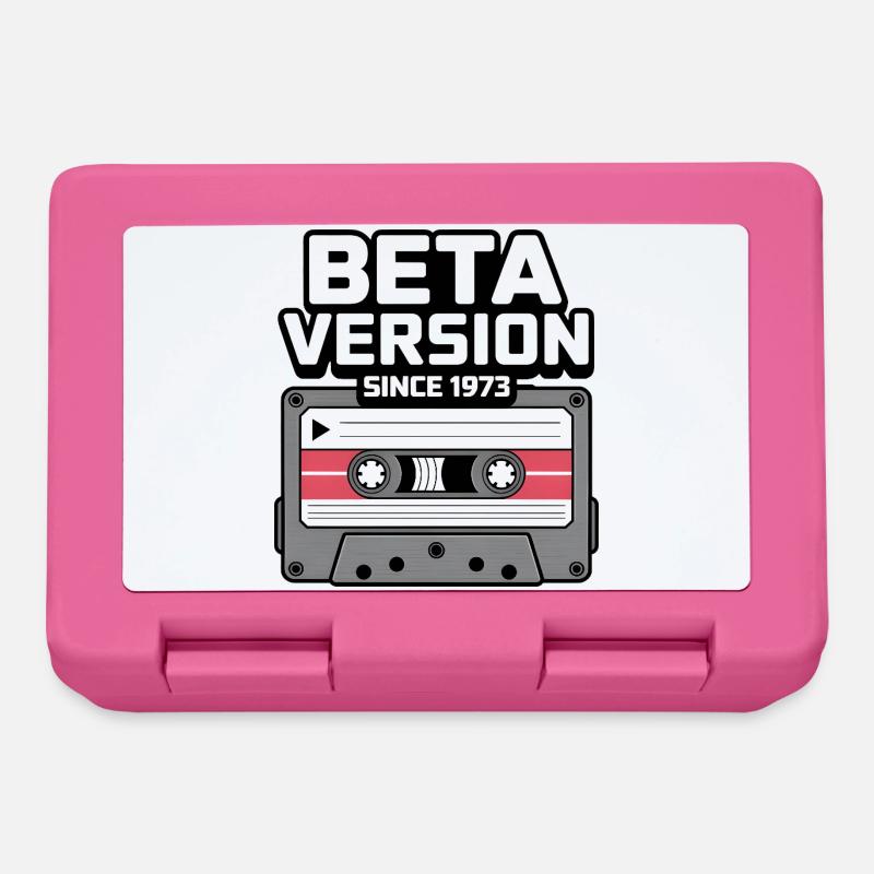 Conception de cassette de musique rétro - Boîte à goûter - rose