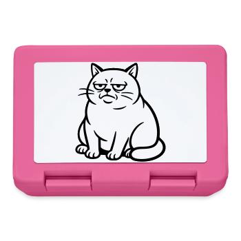 Bored cat - Lunchbox - pink - Front