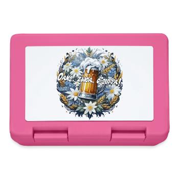 Bayerisches Bierfestival Oans, zwoa, g'suffa! - Brotdose - Pink - Vorne