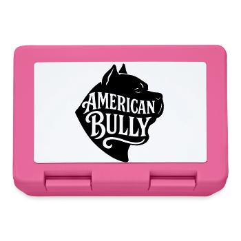 American Bully Bulldog chien français t shirt - Boîte à goûter - rose - Devant